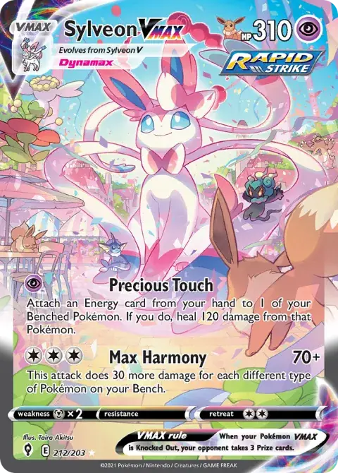 Sylveon VMAX 212/203 Alt Art — Evolving Skies
